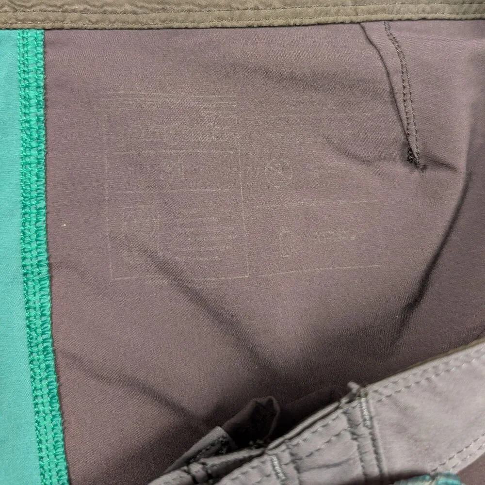 Patagonia Hydropeak Scallop Boardshorts Men’s 31 Green Flying Fish Logo Swim